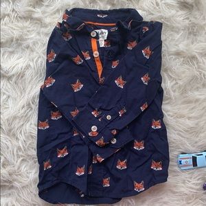 Hatley baby fox 🦊 print button down